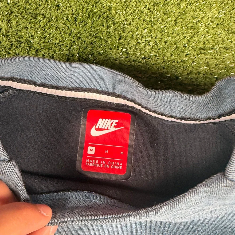 Nike Sportswear Tech Fleece Crewneck Sweatshirt Gray Blue Mens Medium 545163-064